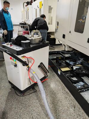 0.2-0.5MPa เครื่องทําความสะอาดสลัด ชิปอลูมิเนียม CNC ทําความสะอาดถังน้ําเย็น