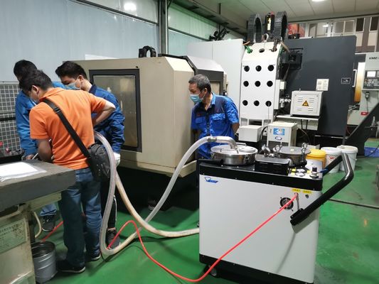 อลูมิเนียม ชิป ทําความสะอาด CNC เครื่องกรองน้ําเย็น เครื่องทําความสะอาดถังน้ําเย็น